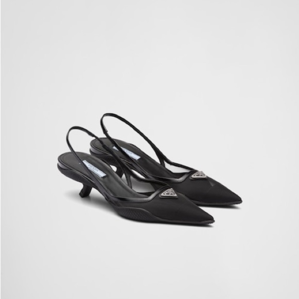 NWT PRADA Mesh Slingback Pumps